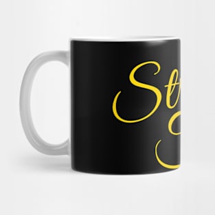 Urban Words 'Straight Fire' in Yellow Lettering Mug